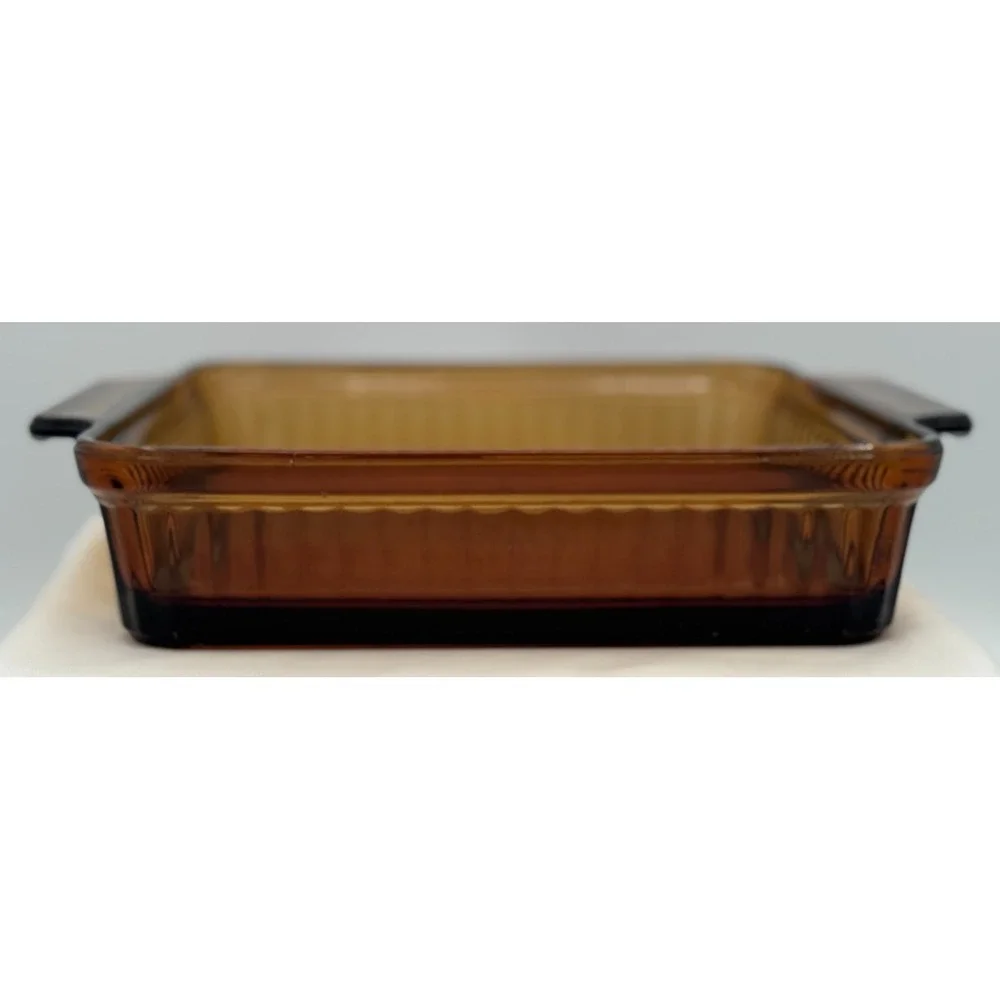 Vintage Anchor Hocking Brown Glass 8 In Pan - 2